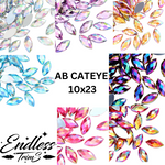 Cateye 10x23 Sew on Rhinestone